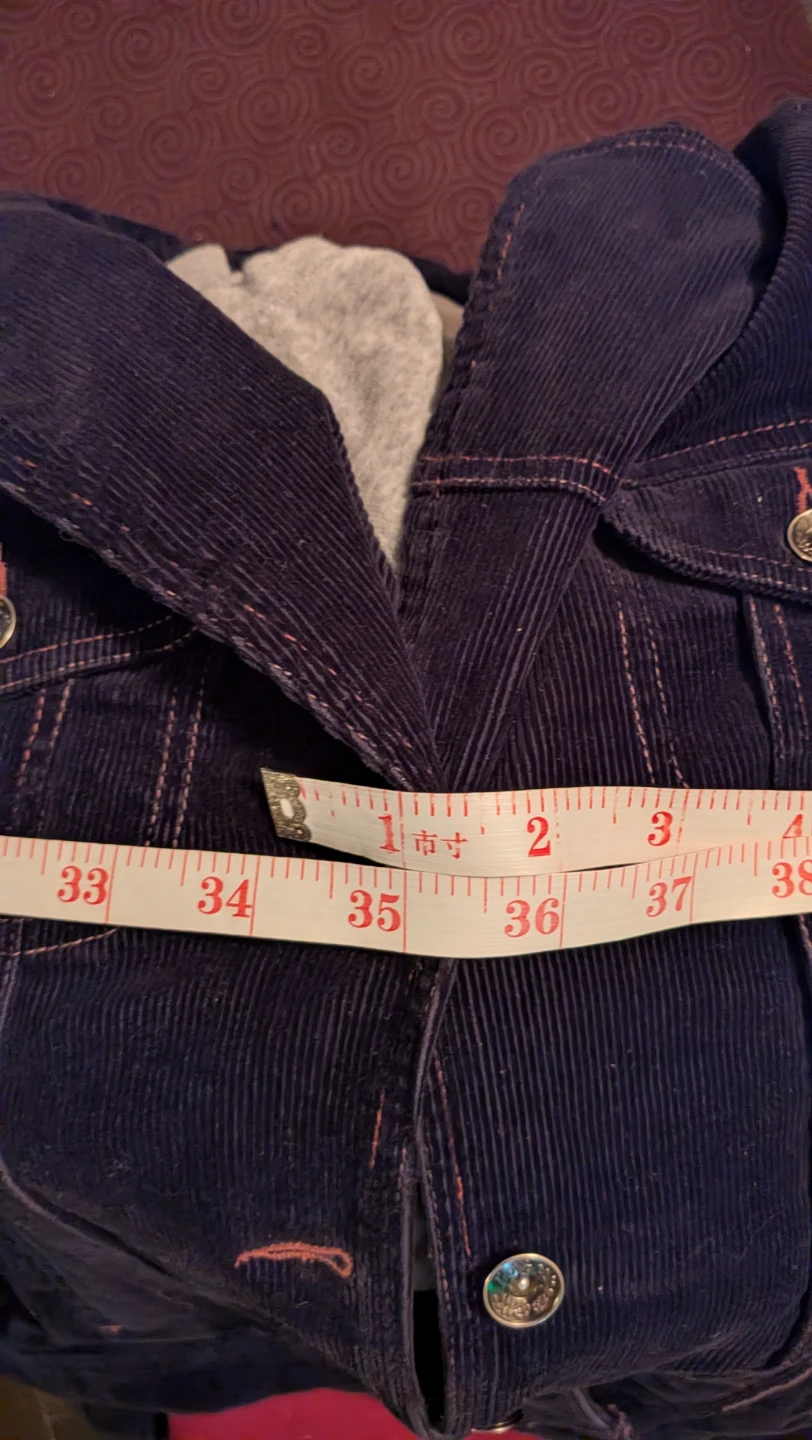 Corduroy Jackets, 1 Black, 1 Navy sz Large 14/16 - photo 4