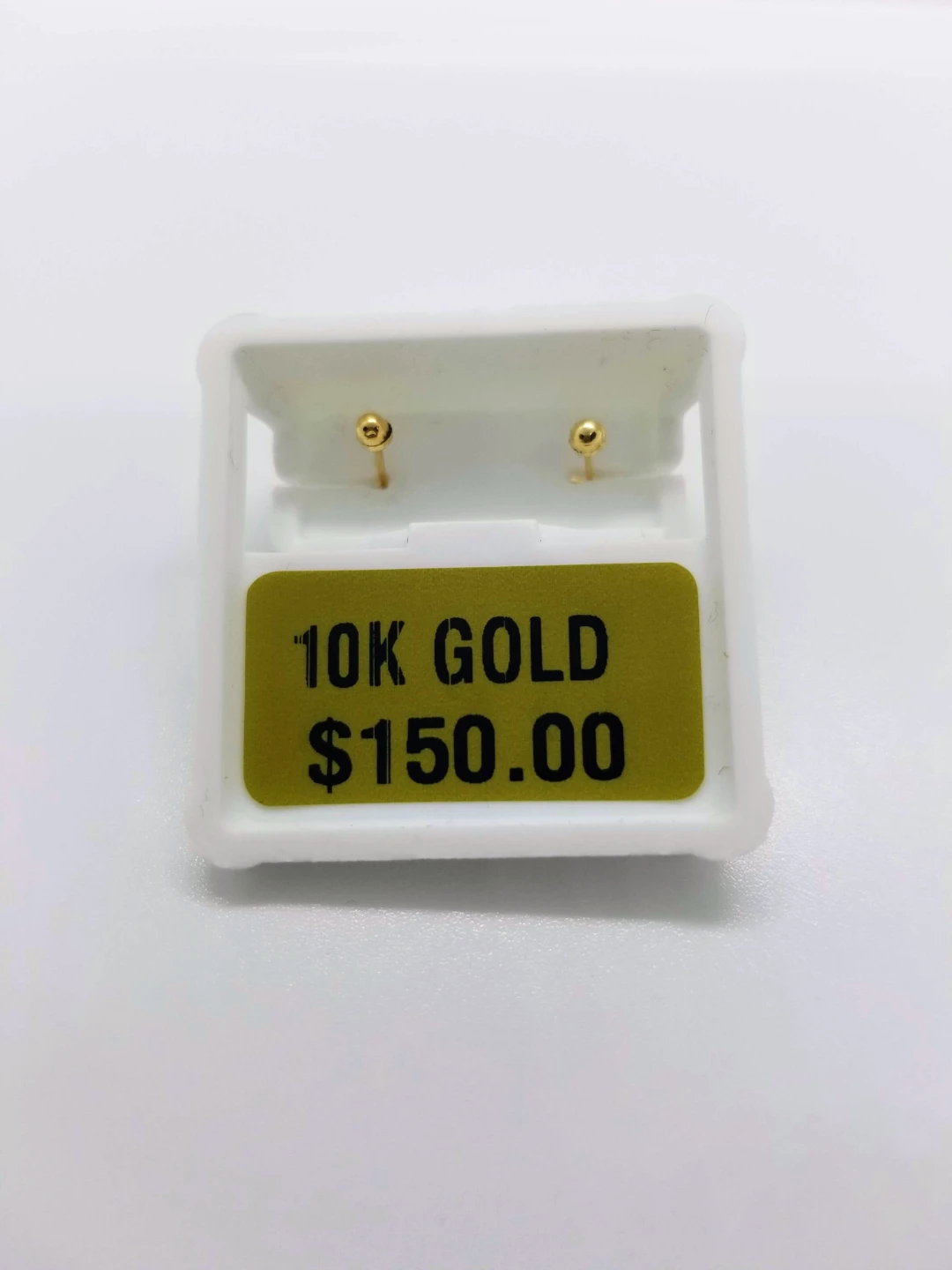 10K Gold Heart Stud Earrings - photo 2
