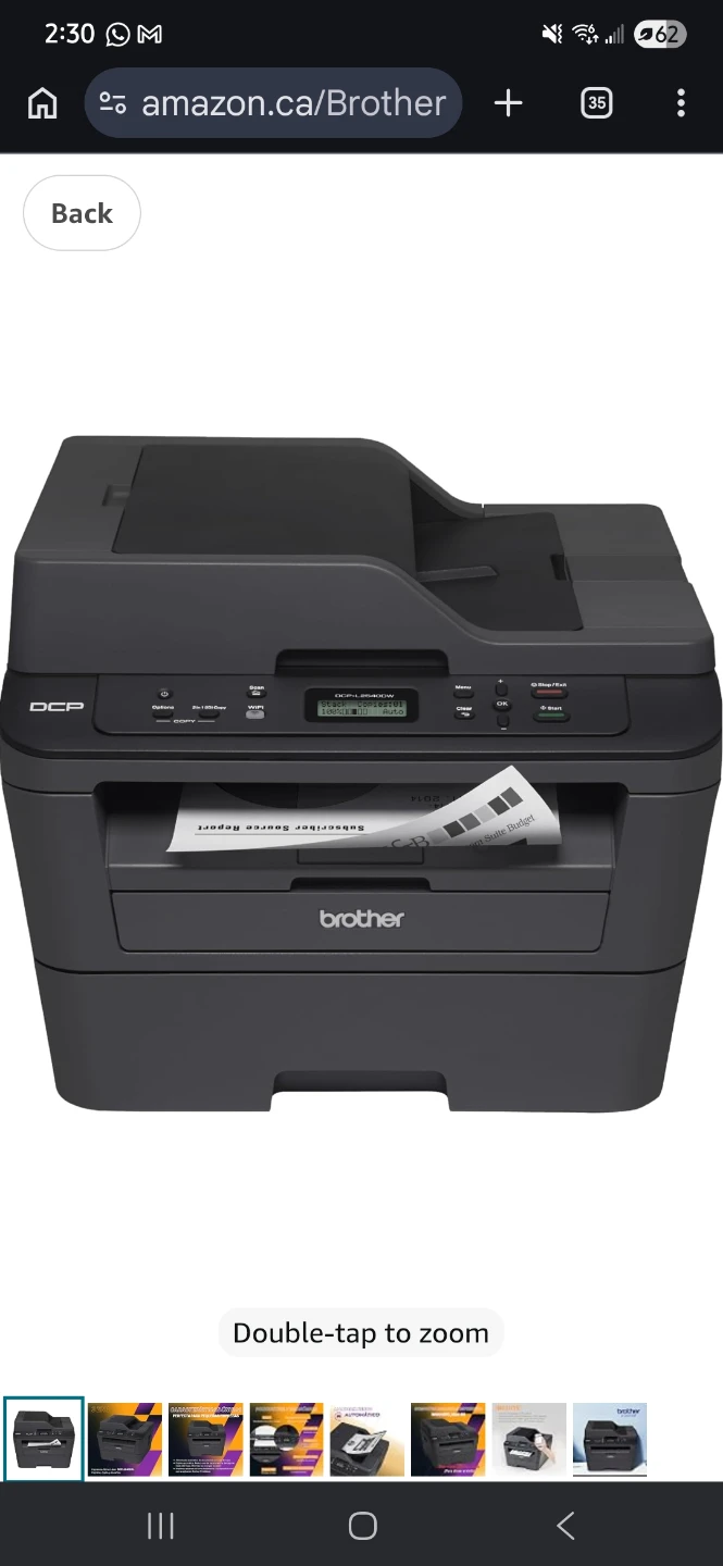 Brother DCP-L2540DW Laser Printer