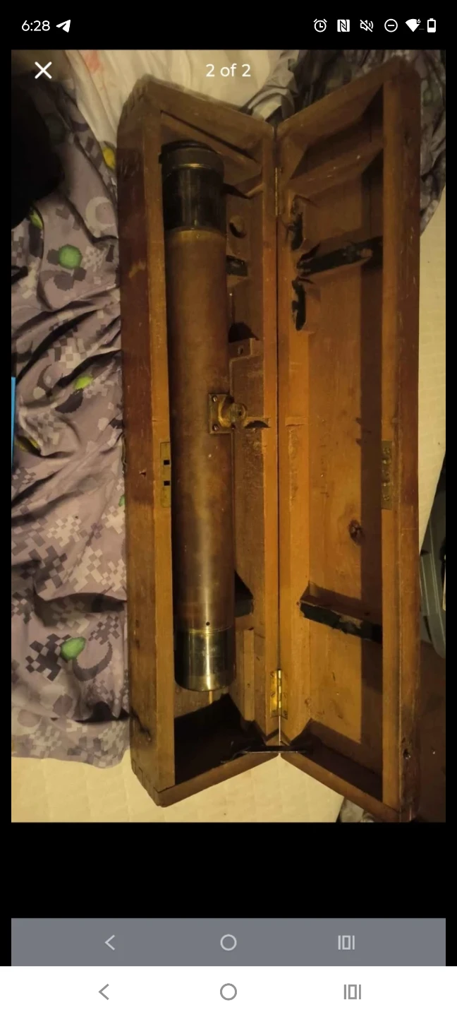 Best offer....Antique Telescope in Wooden Case