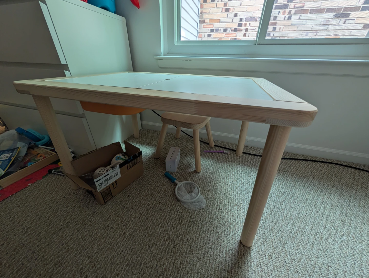 Ikea Children's Table with FREE stool and 2 inserts ($50 Value) - photo 2