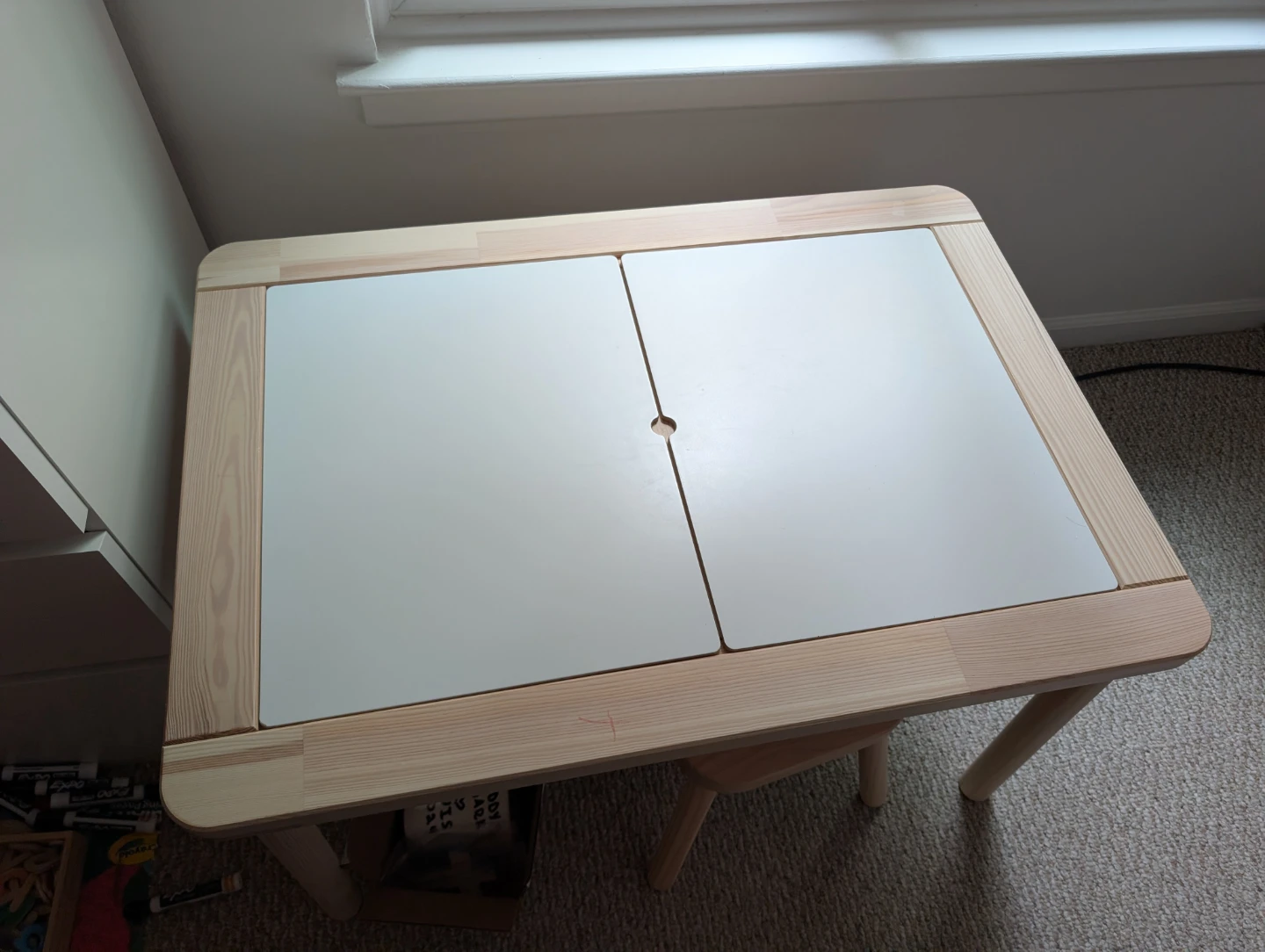 Ikea Children's Table with FREE stool and 2 inserts ($50 Value)