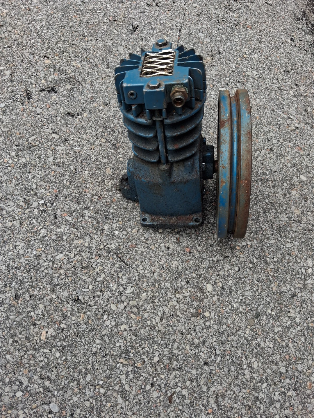 Air Compressor Pump Head with Pulley