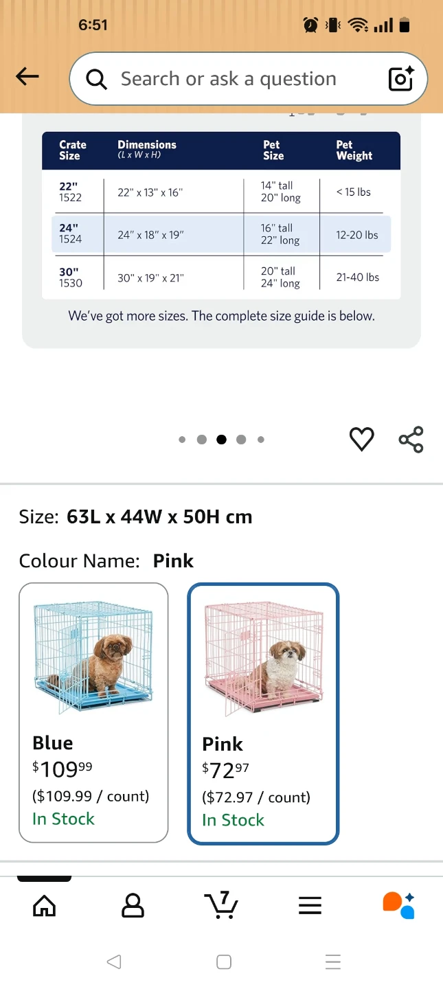 Pink Pet Crate Midwest