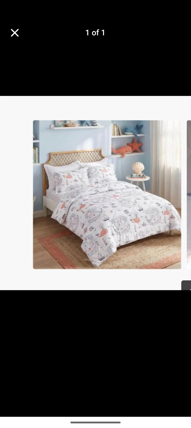 JSD Girls Mermaid Full Comforter Set