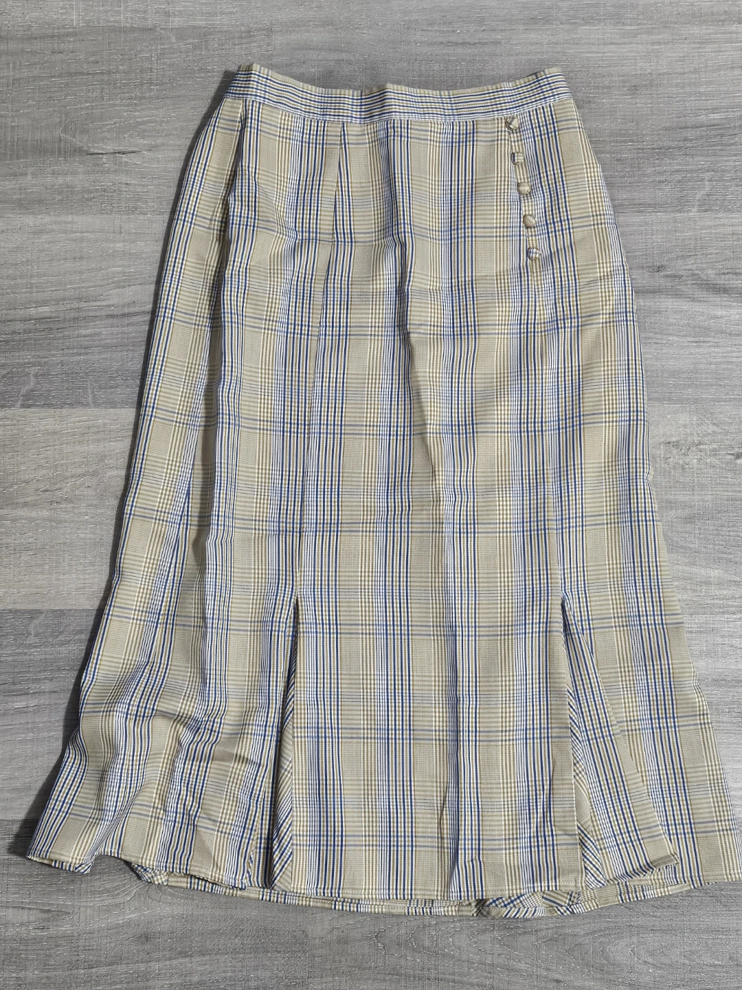 Plaid Midi Skirt