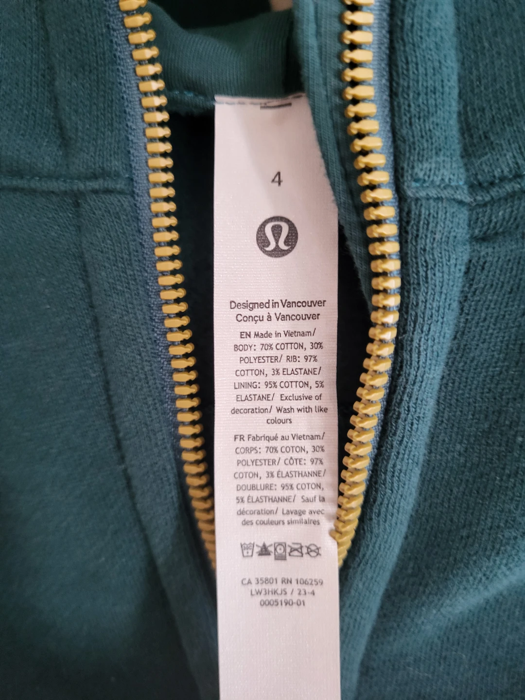 Lululemon Scuba Full-Zip Cropped Hoodie - Size 4 - photo 2