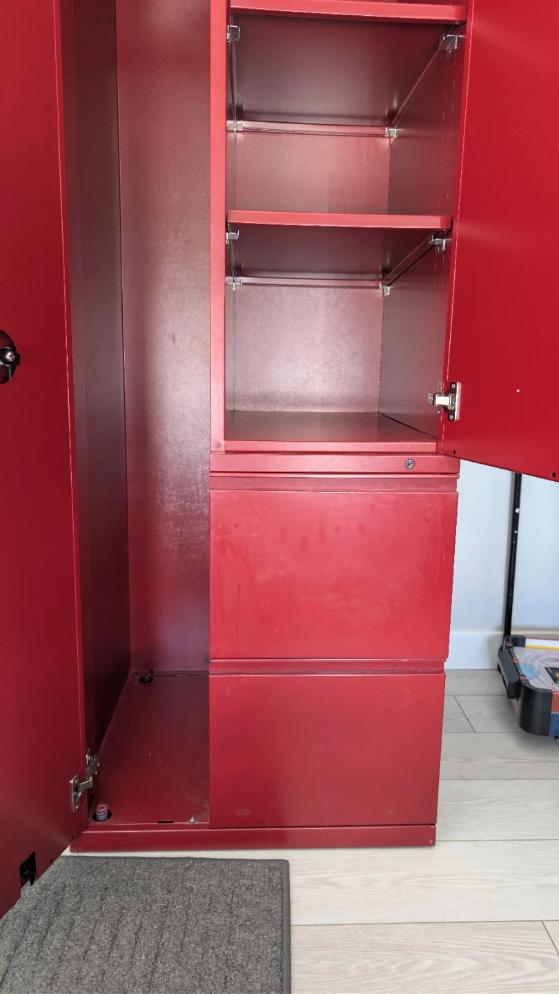 Red Metal Cabinet - photo 4