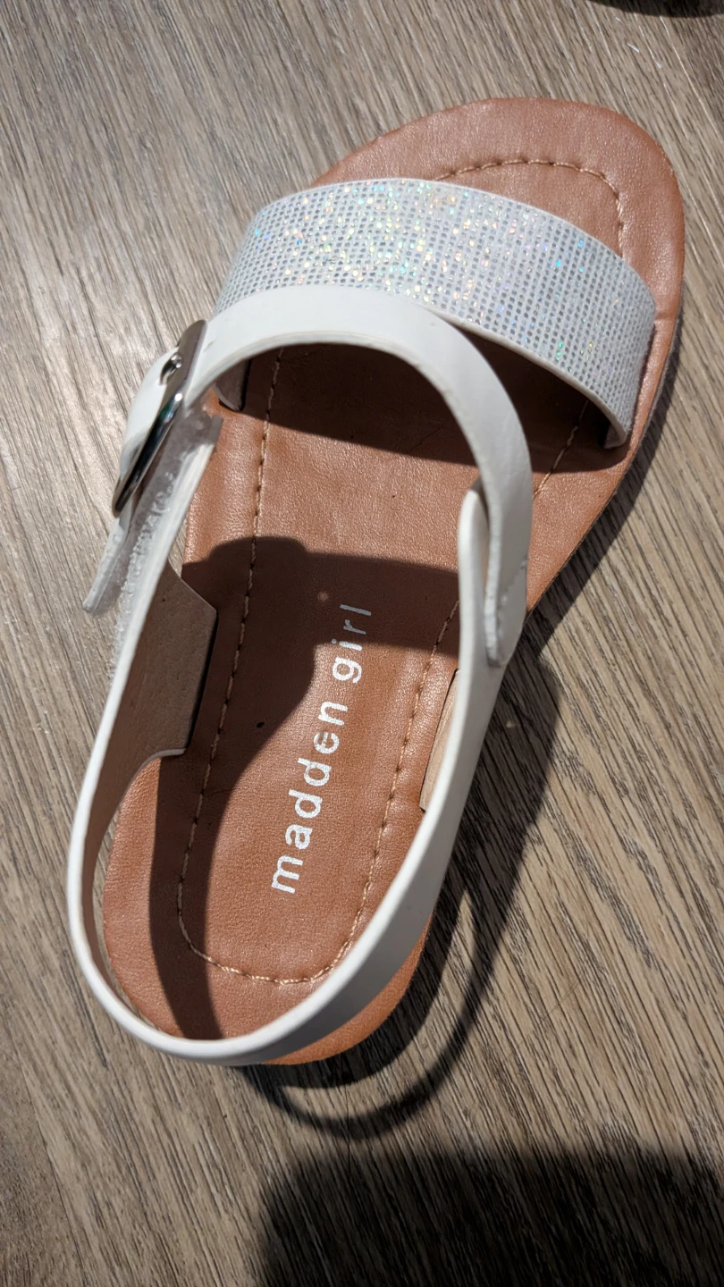 Madden Girl White Sparkle Sandals size 9 ⚽ - photo 2