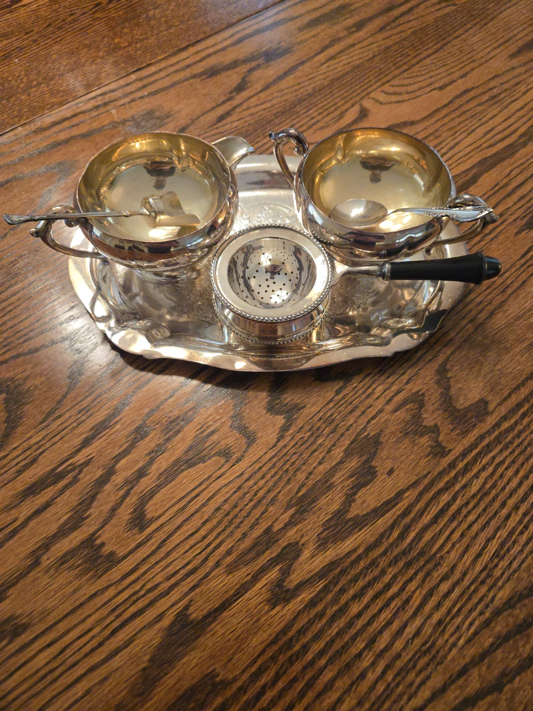 Silver Tea Set with Tray - photo 3