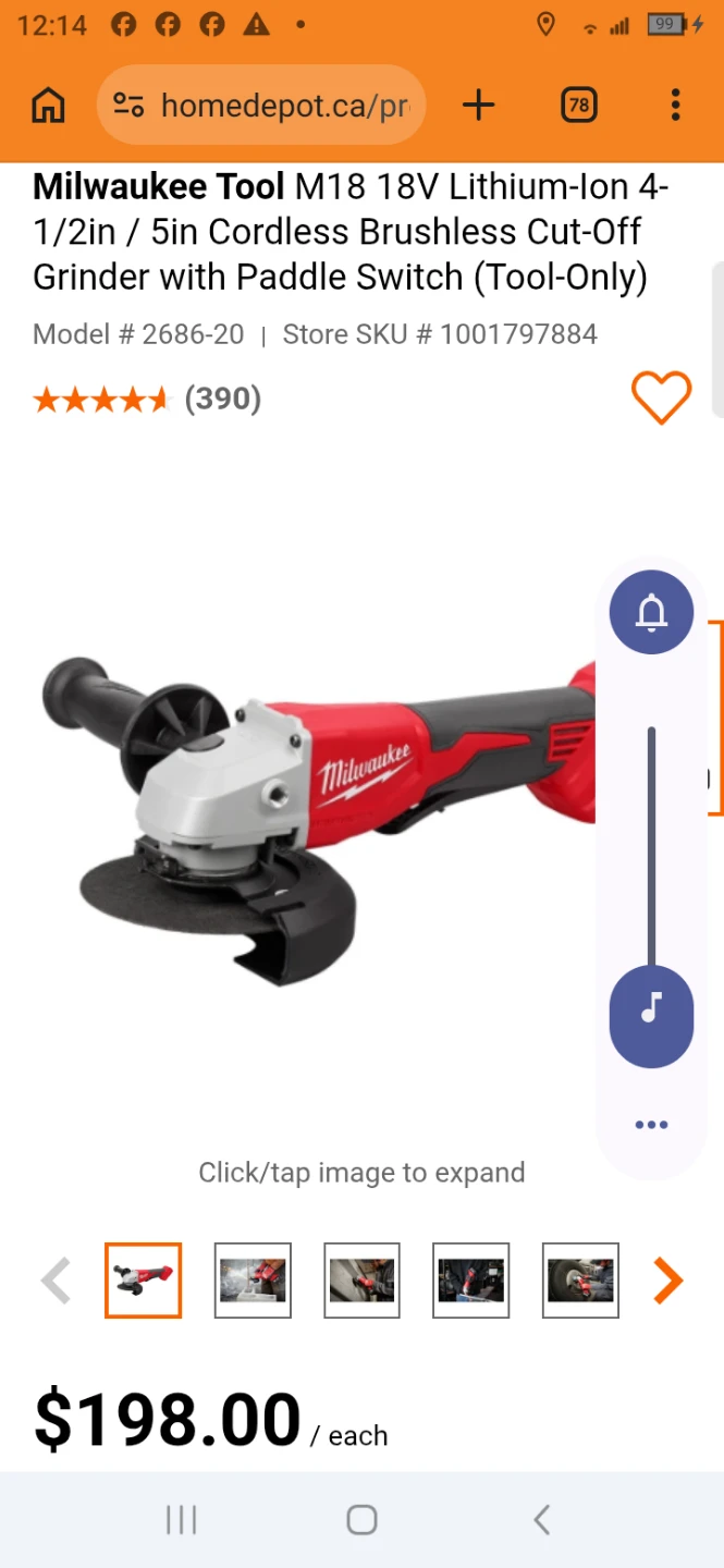 Milwaukee Tool M18 18V Cordless Cut-Off Grinder and th - photo 2