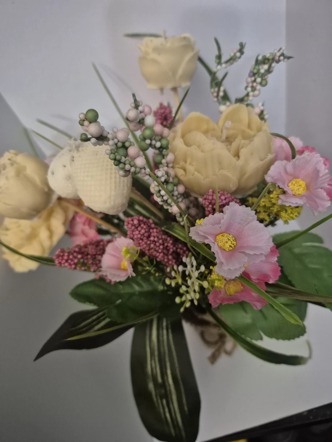 Artificial Flower Bouquet in Decorative Vase - photo 4
