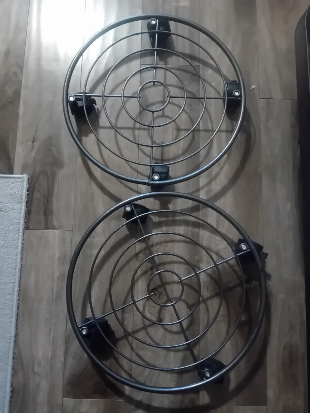 2 Metal Plant Caddies with Wheels