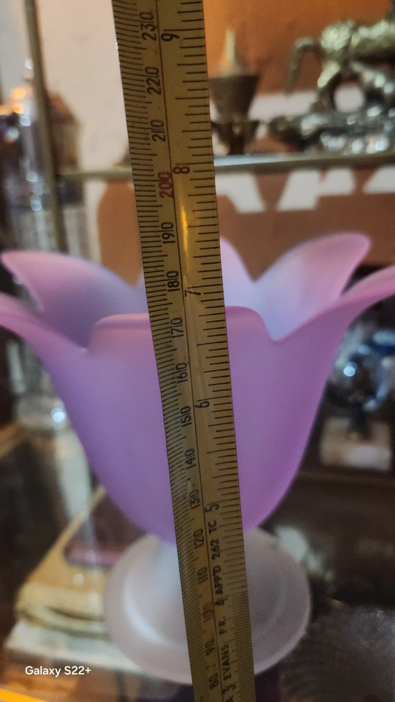 Vintage partylite purple frosted candle holder 💜 - photo 3