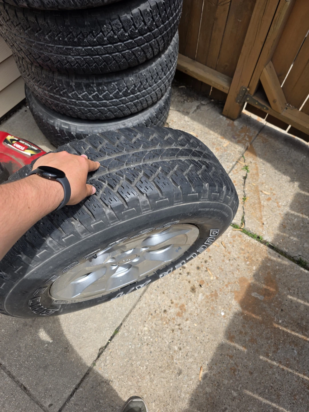 Bridgestone Dueler A/T Tires with Jeep Rims (Set of 5) - photo 3