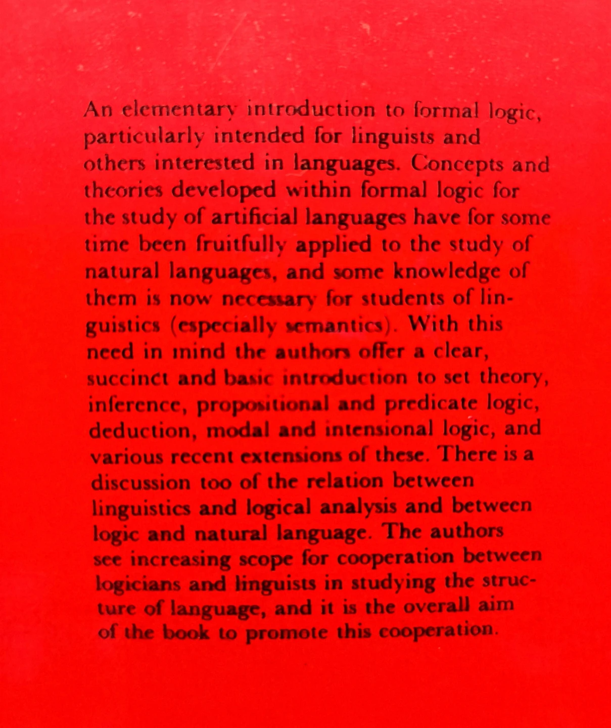 Logic in Linguistics, 1977 vintage book - photo 2