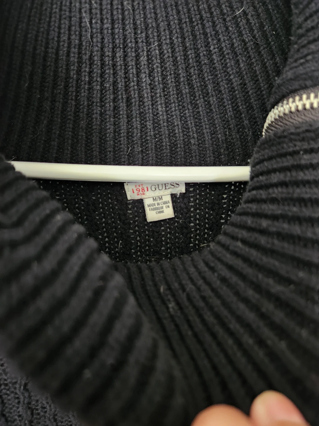 Black Guess Cable Knit Sweater Dress ⚽ - photo 2