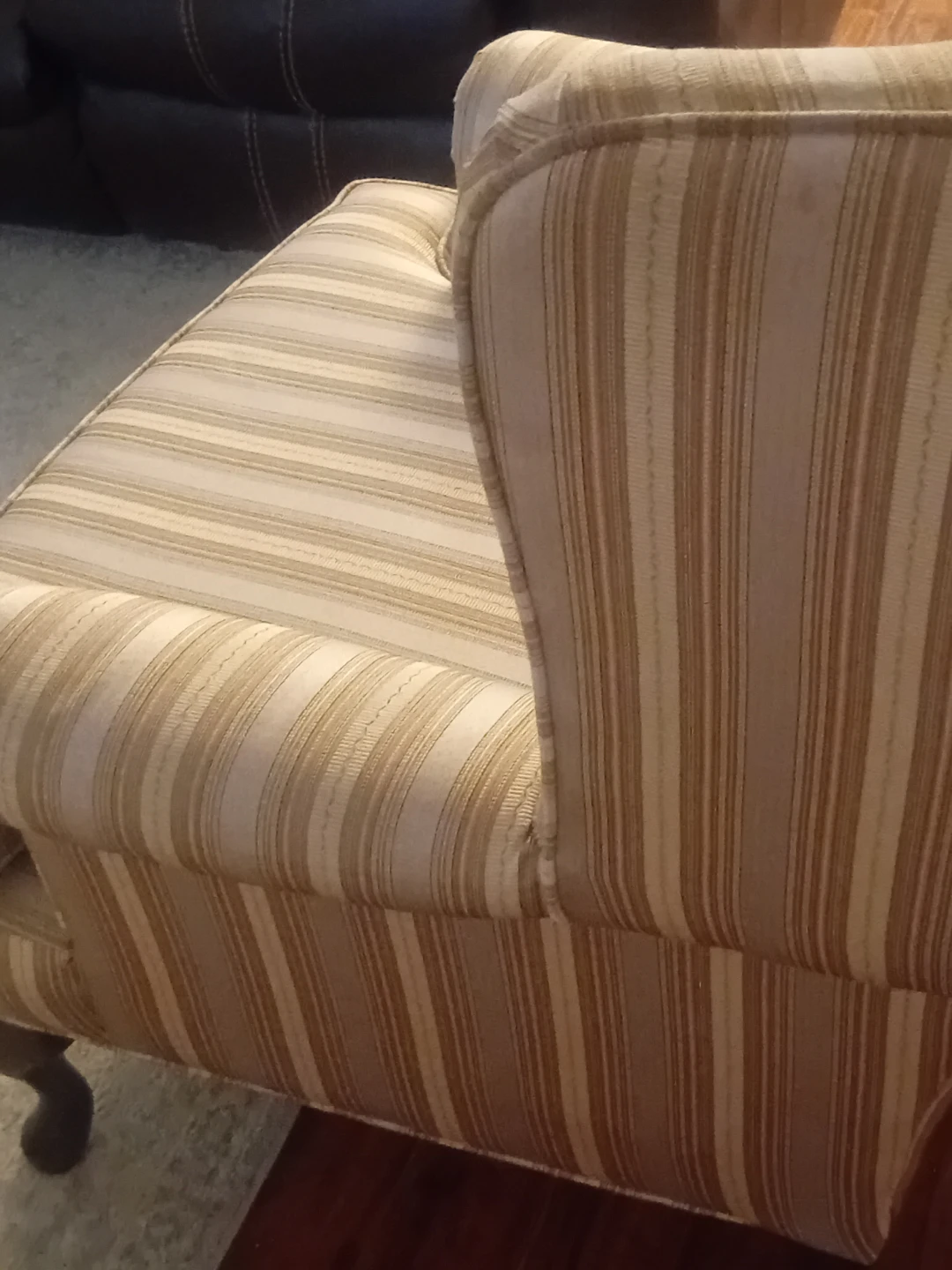 Striped Accent Chair - photo 5