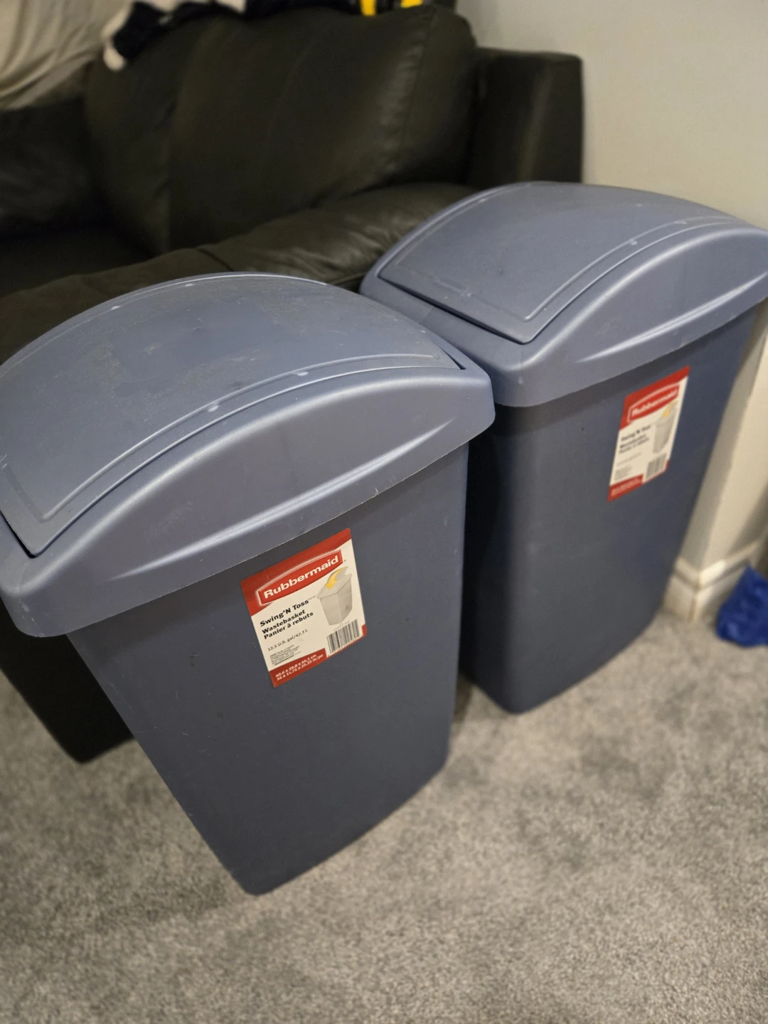 Rubbermaid Swing'N Toss Wastebasket - Blue - photo 5