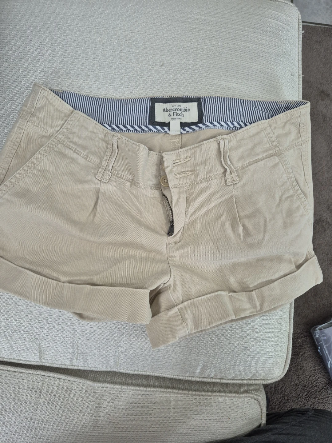 Abercrombie & Fitch Women's Khaki Shorts Size 2