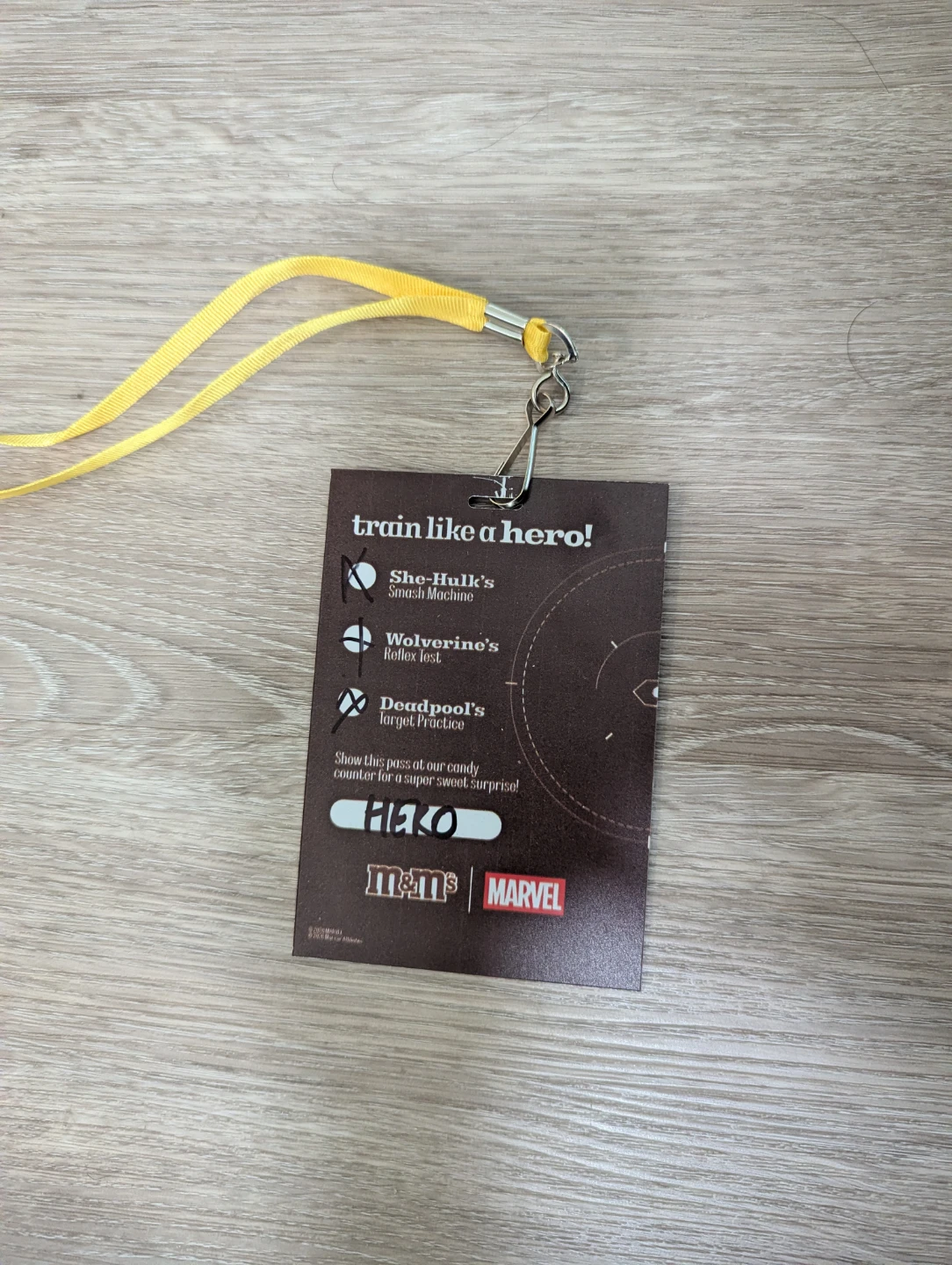 M&M's Marvel Deadpool Lanyard Card ⚽