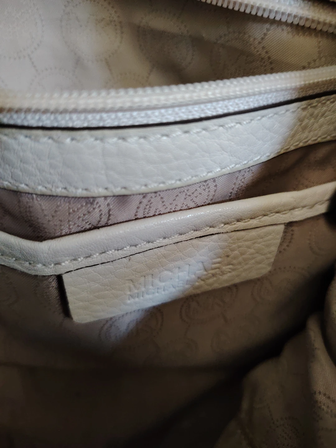 ⚽️Michael Kors Cream Leather Tote Bag - photo 3