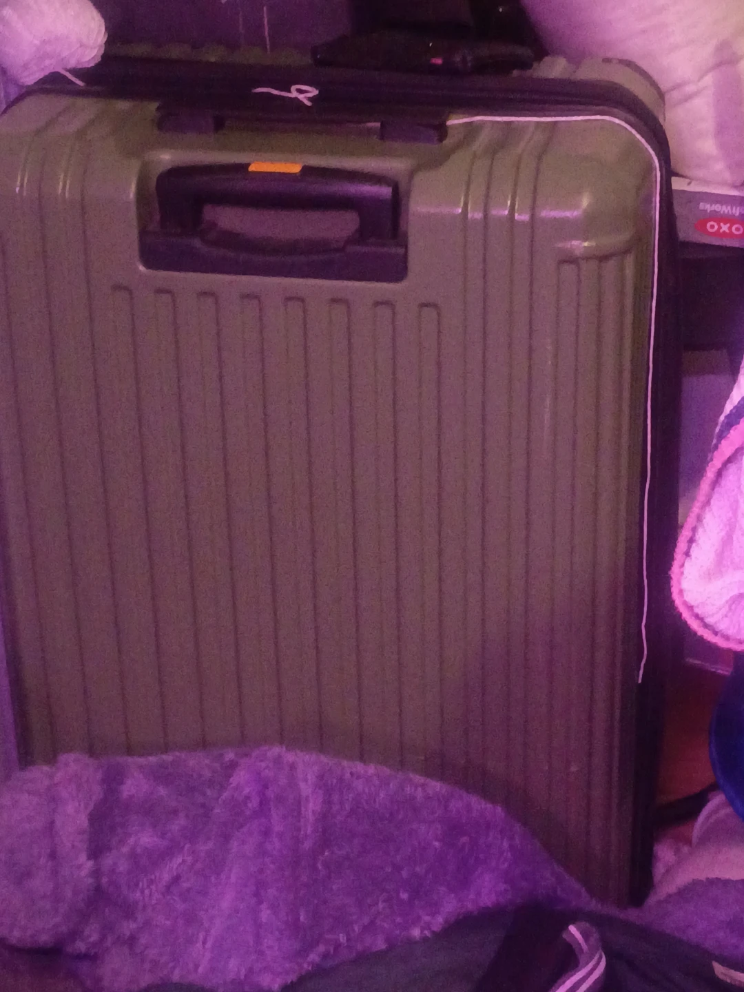 ⚽Olive Green Hardshell Suitcase