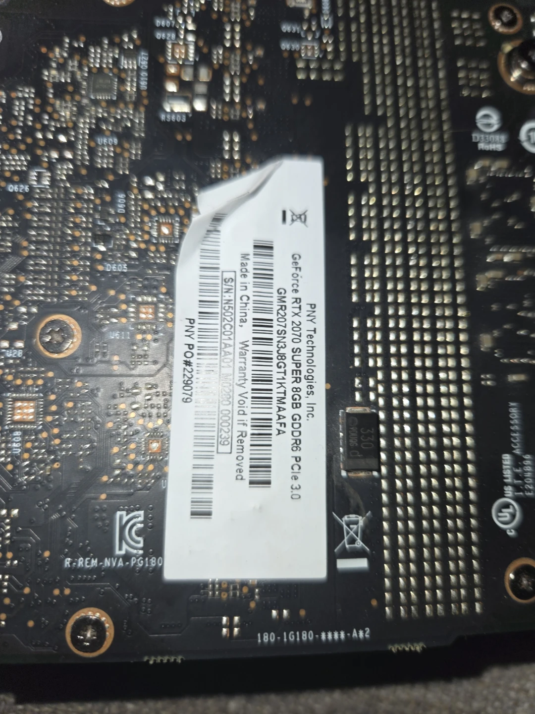 PNY GeForce RTX 2070 SUPER 8GB Graphics Card - photo 2