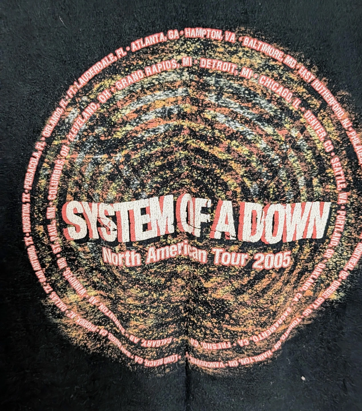 System Of A Down North American Tour 2005 T-Shirt - Men's Large - photo 4