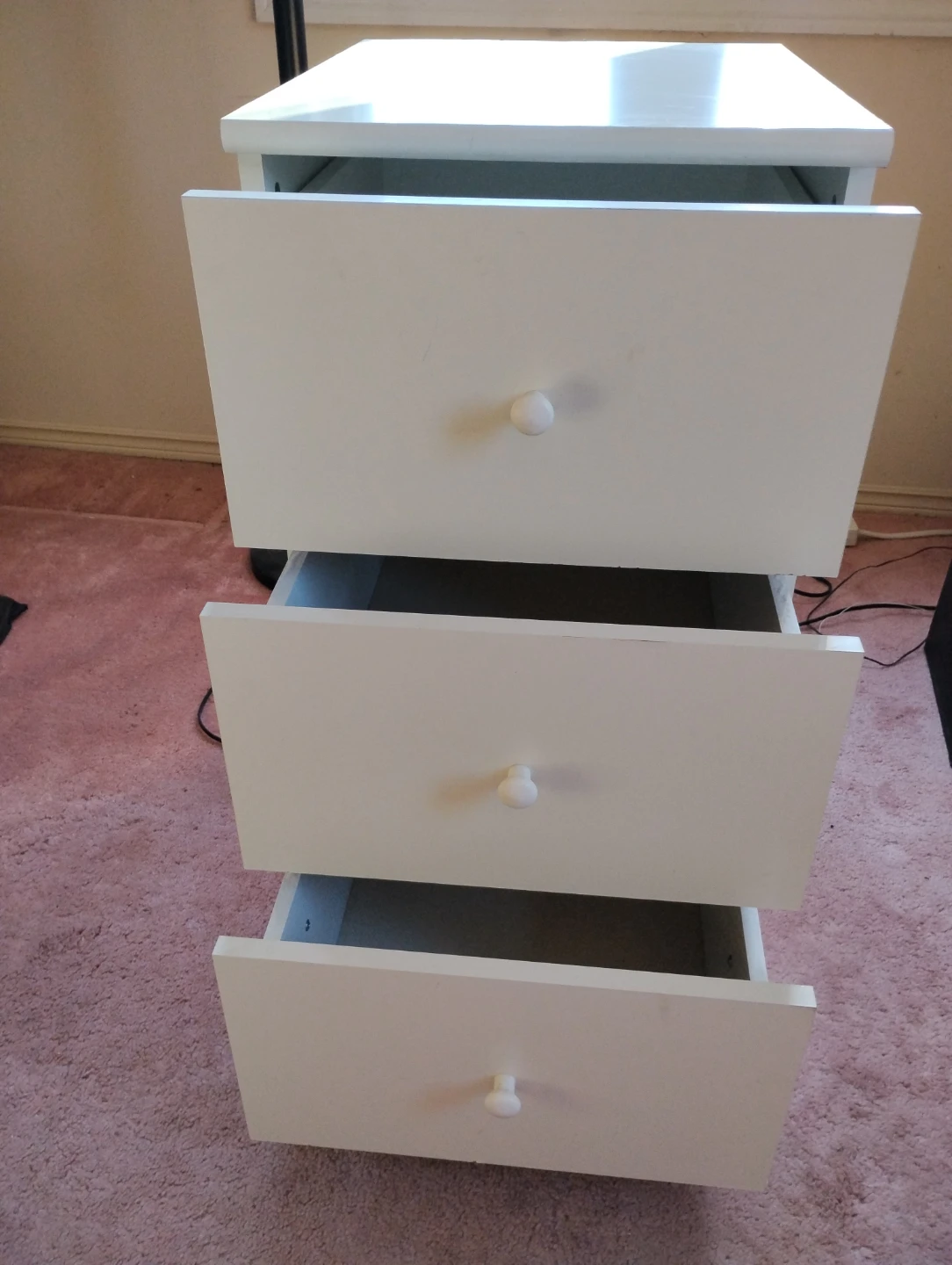 FREE IKEA White 3-Drawer Cabinet