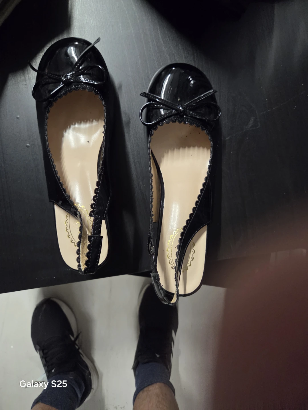 Women's Black Slingback Ballet Flats