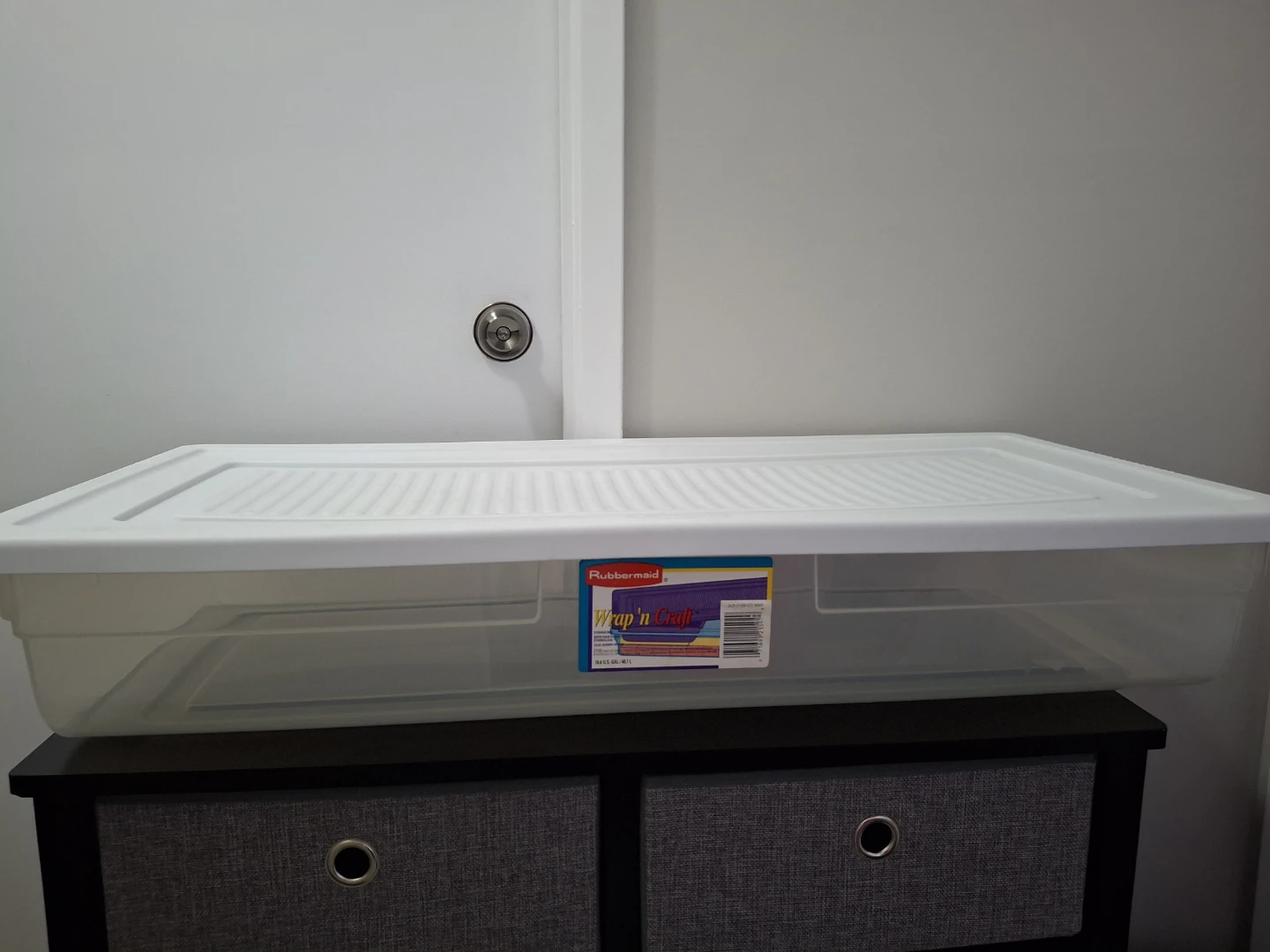 Rubbermaid Wrap'n Craft Storage Box