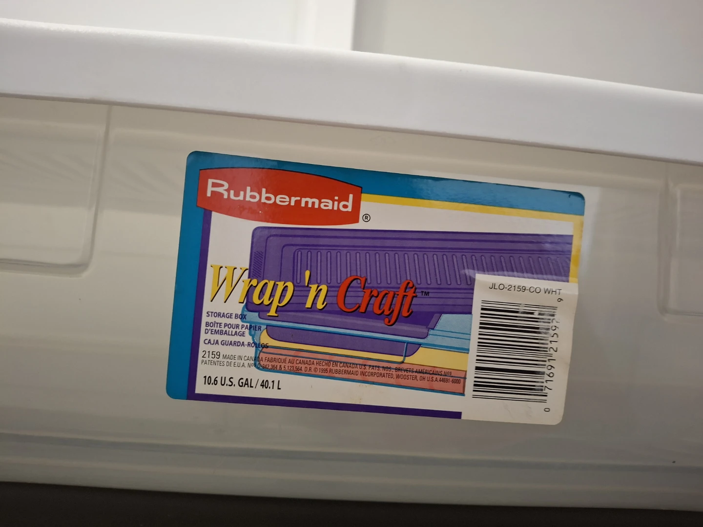 Rubbermaid Wrap'n Craft Storage Box - photo 2