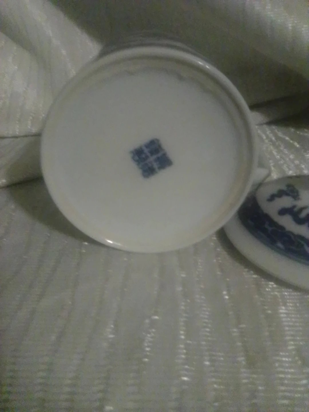 Blue and White Dragon Mug with Lid ⚽ - photo 2