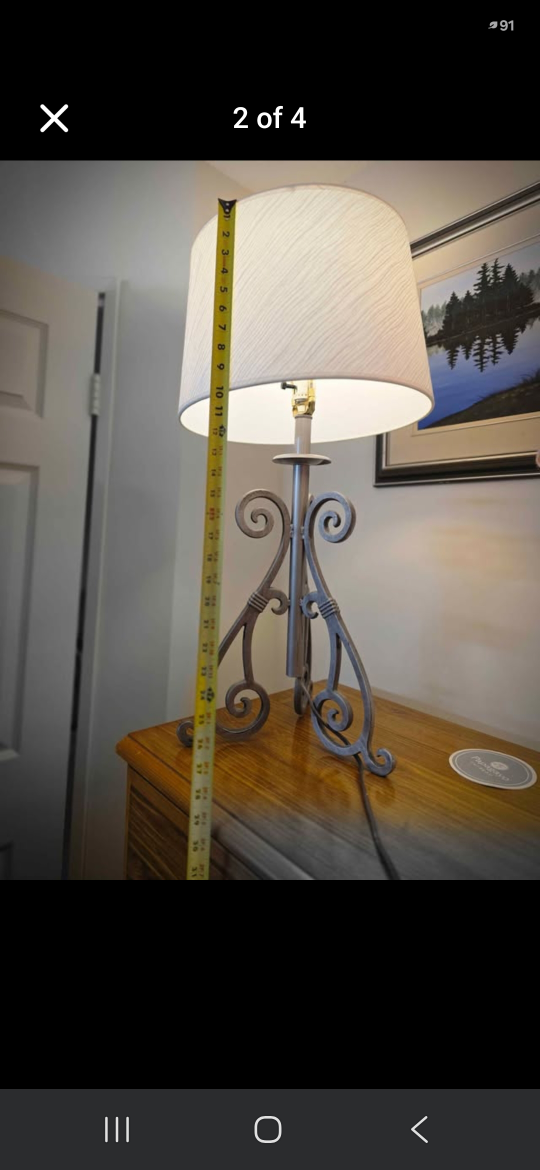 Table Lamp with Scrollwork Base - photo 2