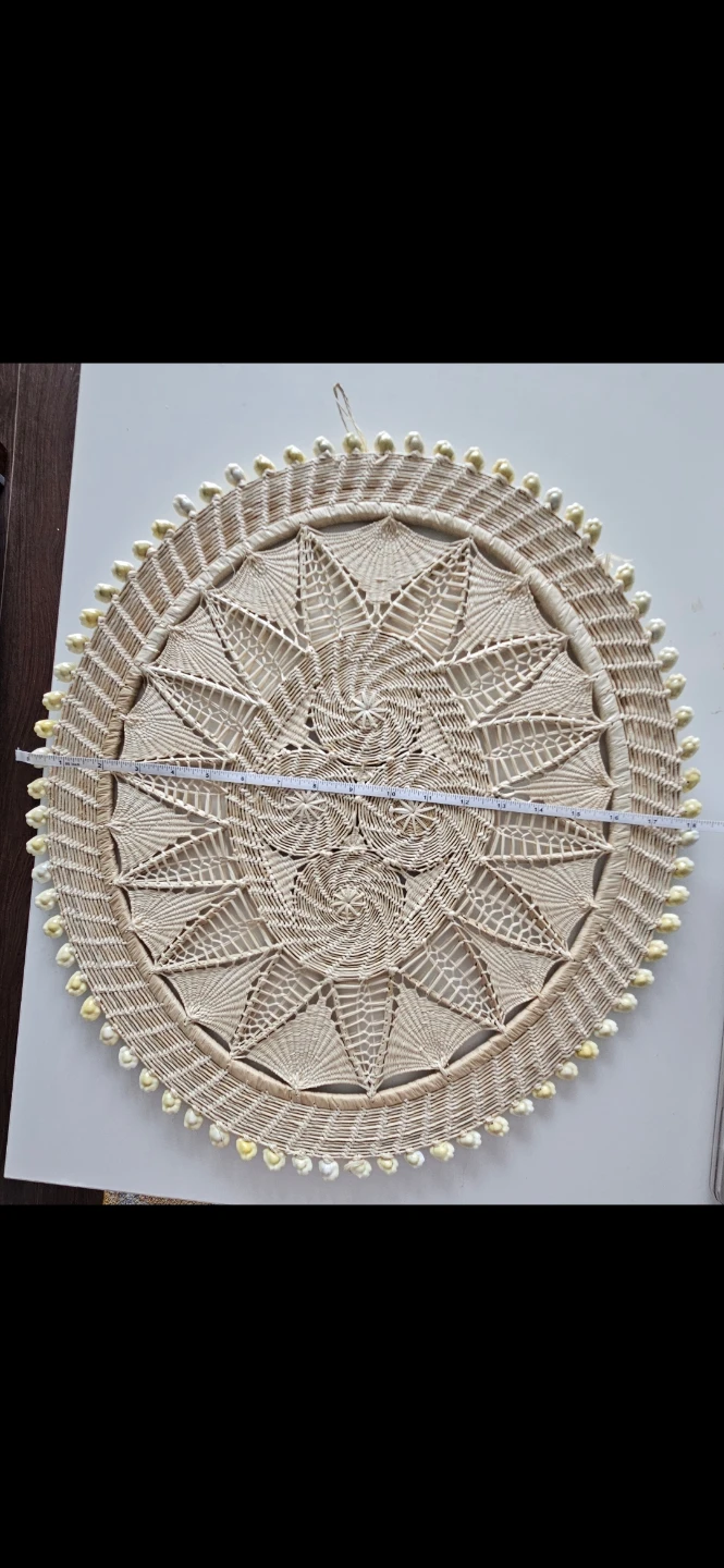 Beautiful Woven Wall Decor from Fiji / Kiribati - 20" Diameter - photo 2