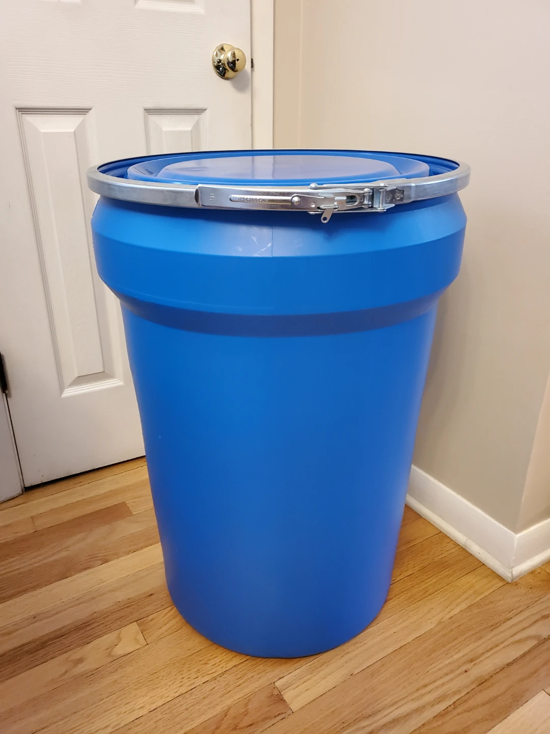 Blue Plastic Drum with Lid food grade. - photo 5