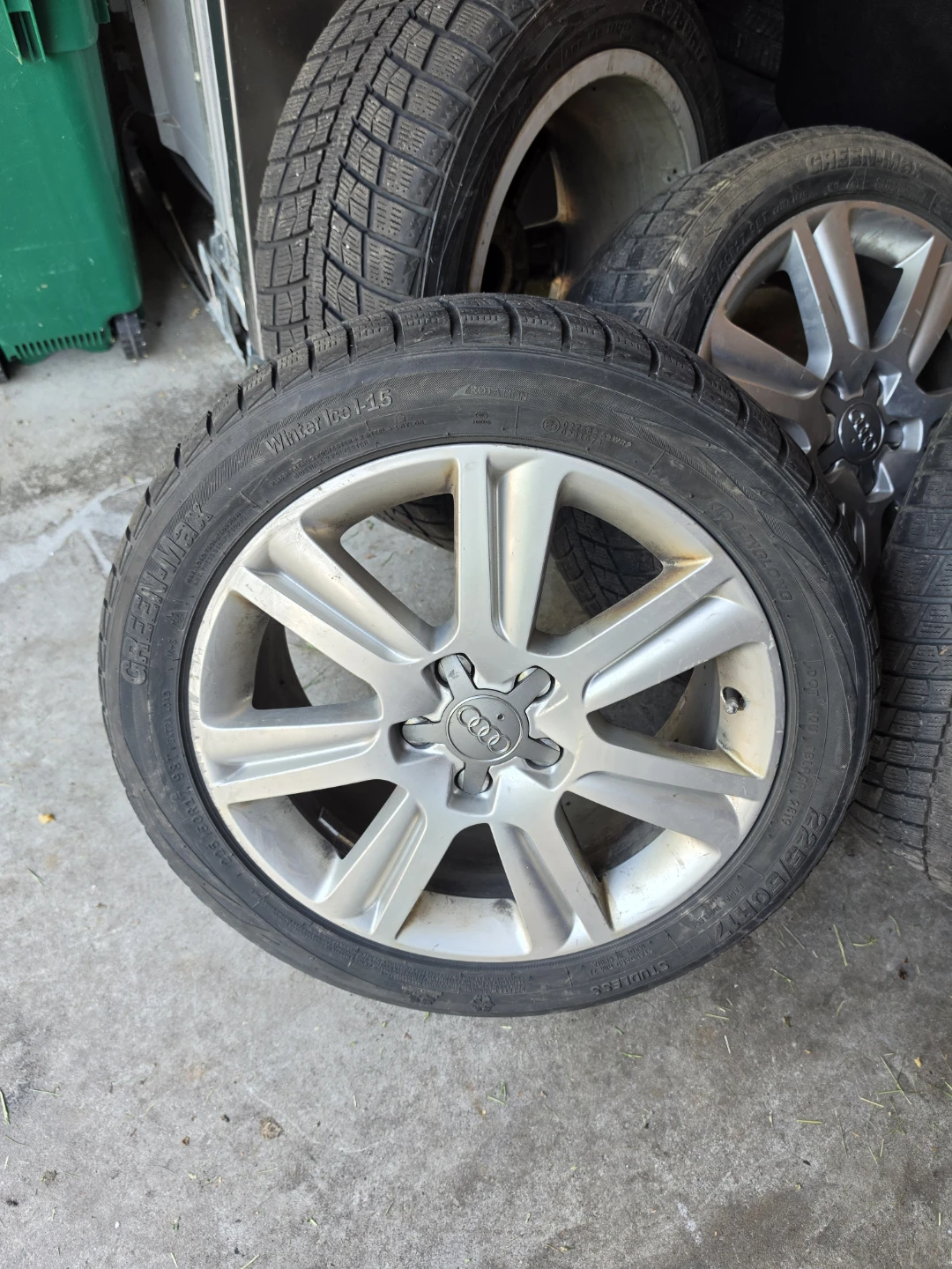 17" OEM Audi Wheels w/ Green-Max Winter Tires (225/50R17)
