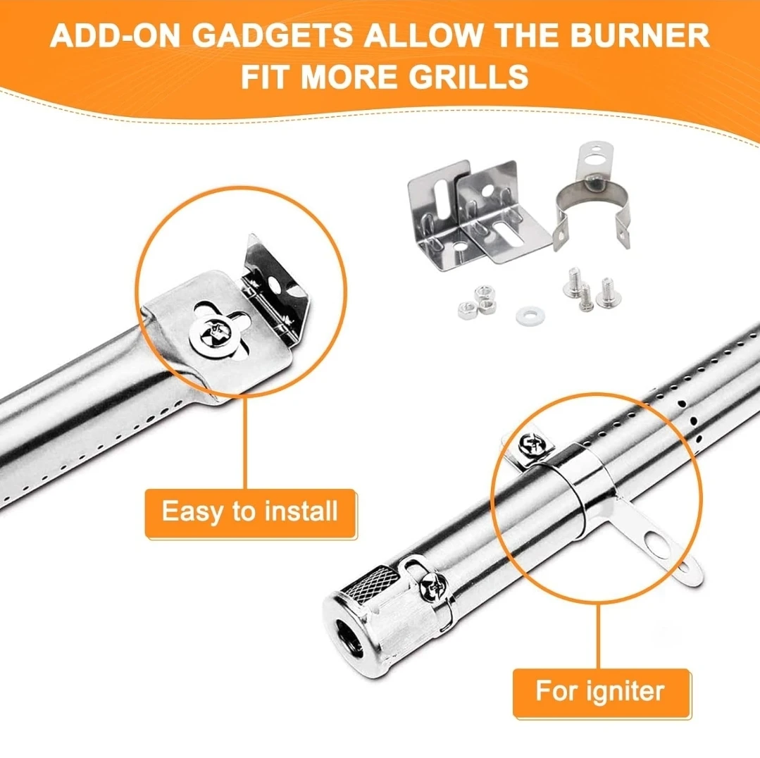 5 Pack Universal Stainless Steel BBQ Burner Pipes - photo 5