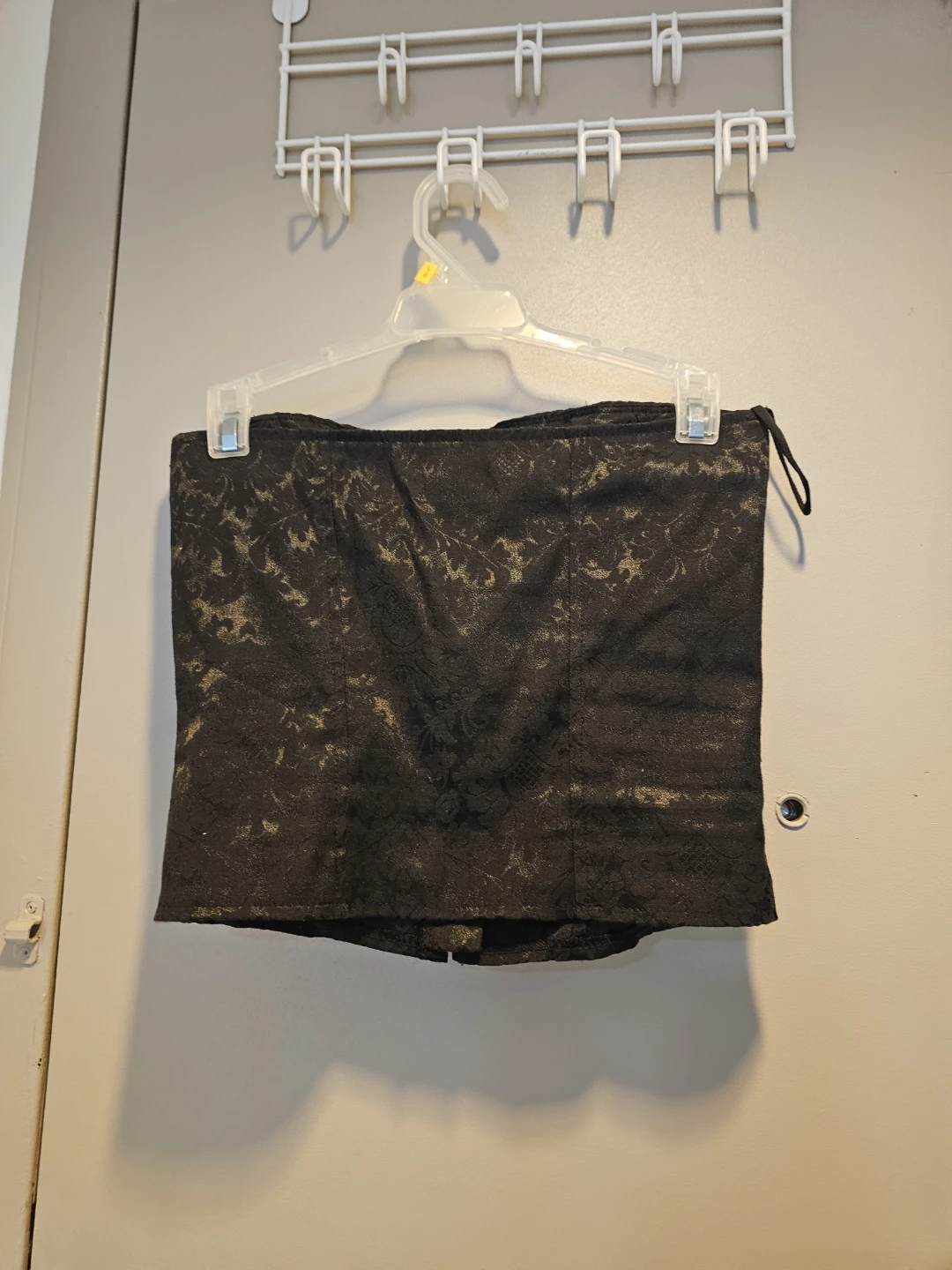 Dynamite Black Brocade Corset Top - photo 3