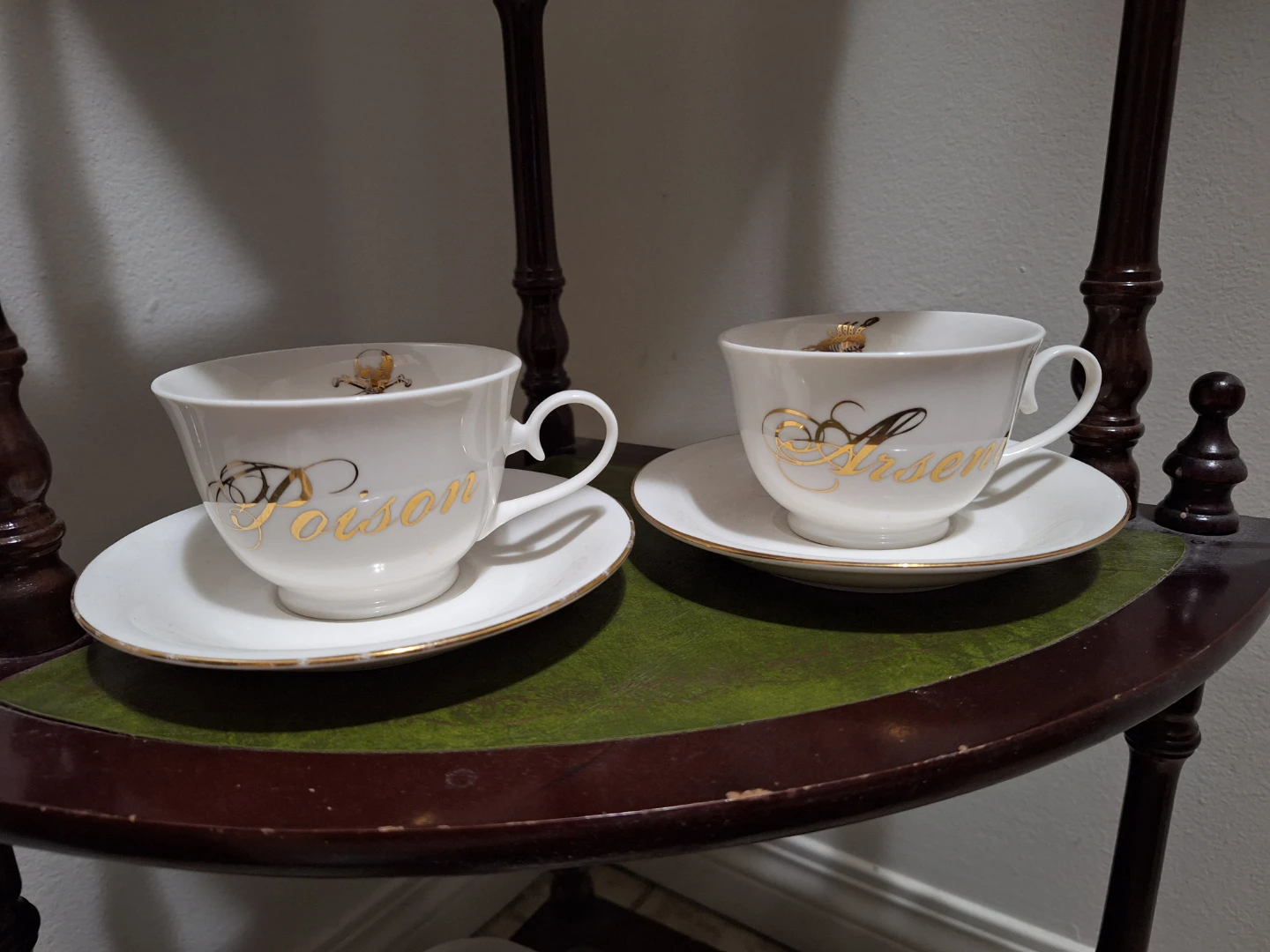 Abbott Poison & Arsenic Teacups with Saucers (Set of 2) - photo 4