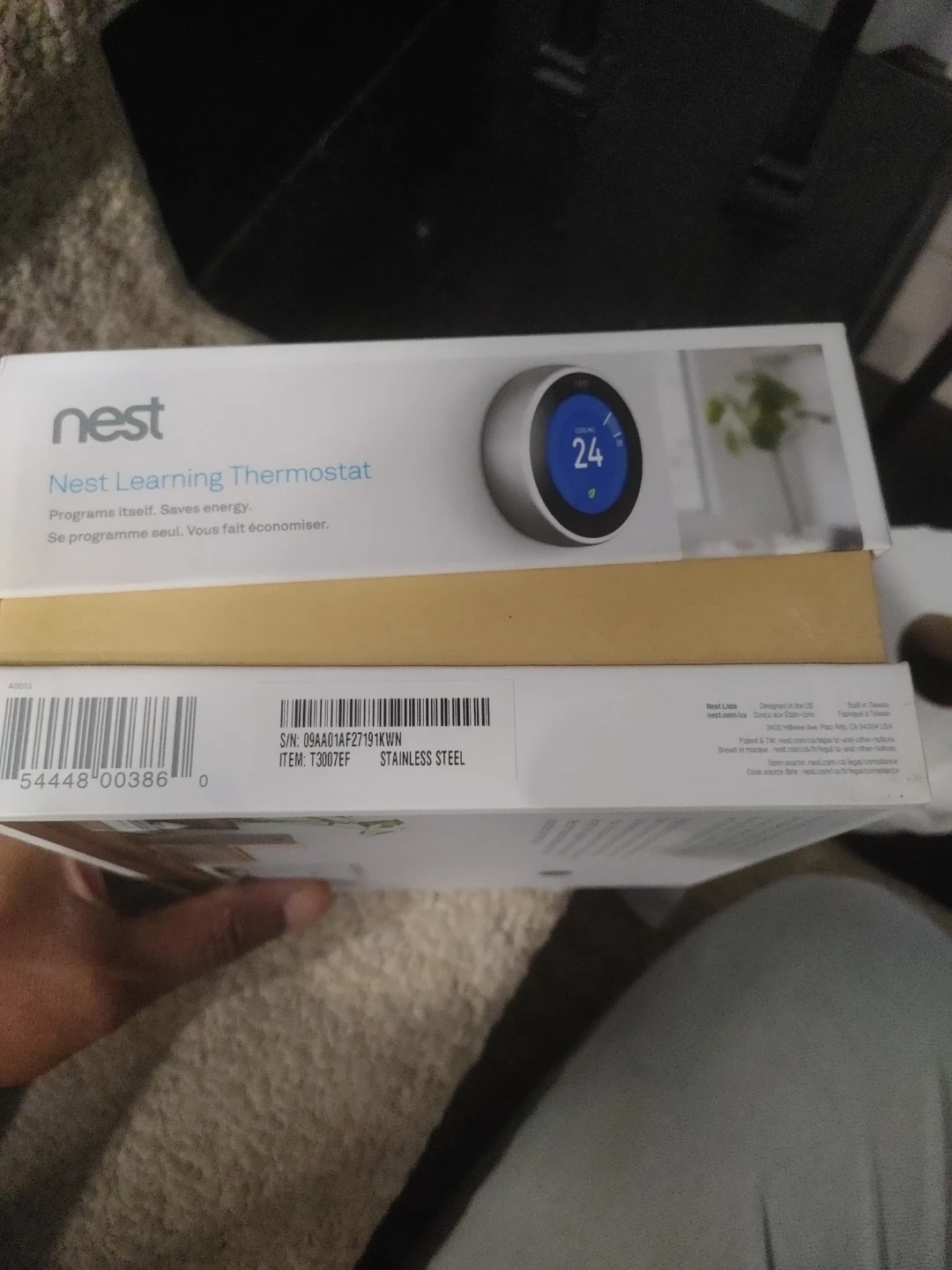 Nest Learning Thermostat Stainless Steel