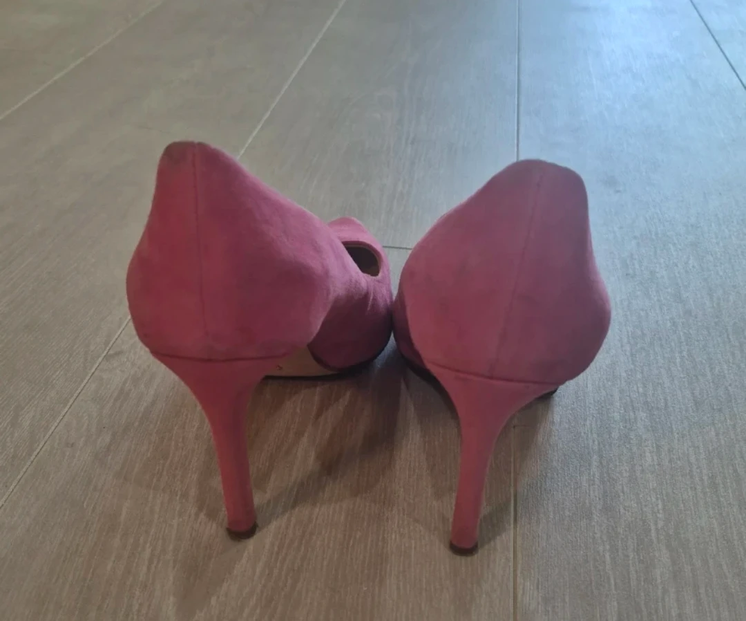Tory Burch Pink Suede Heels - Size 7M - photo 2