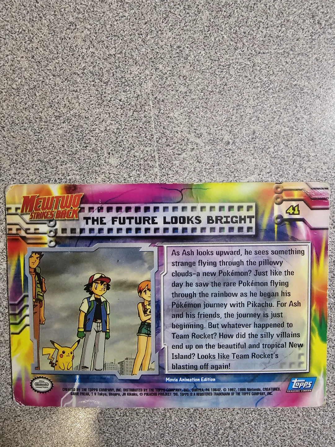 Pokemon Mewtwo Strikes Back Trading Card #41 - photo 2