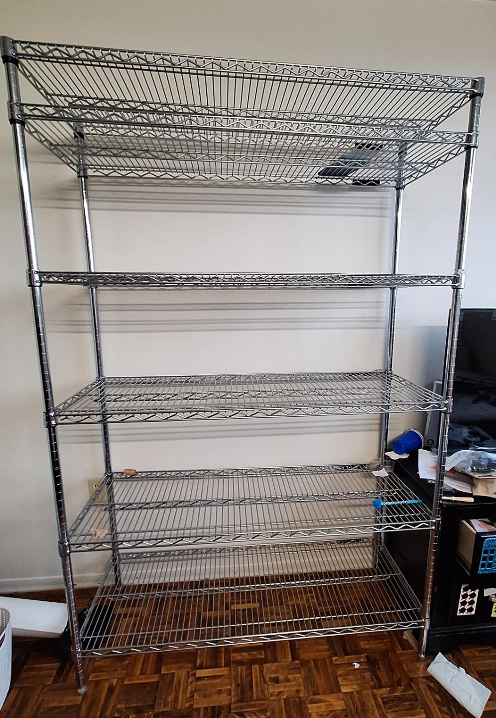 Chrome Wire Shelving Unit - 6 Tier - photo 2
