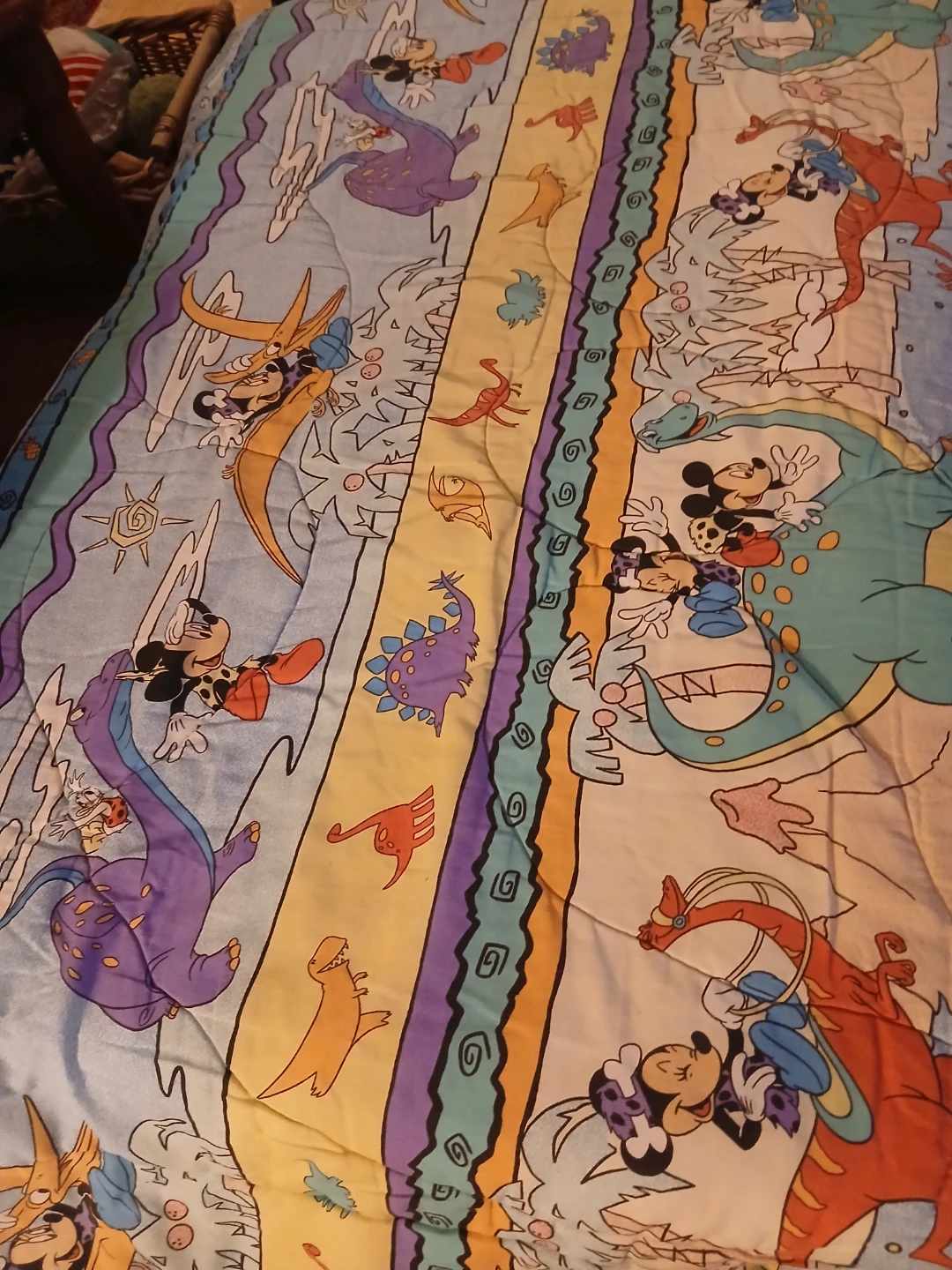 Disney Mickey Mouse Dinosaur Print Comforter - photo 3