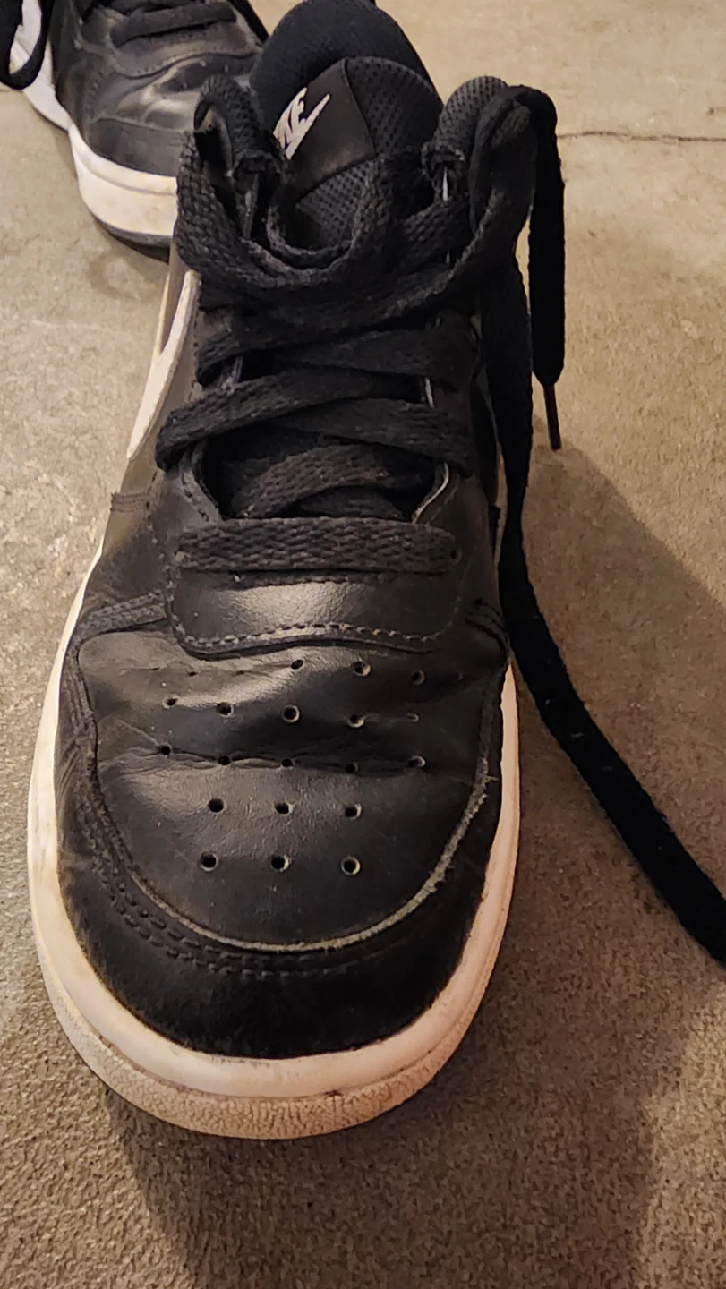 Nike Black White Sneakers - Youth Size 4.5Y - photo 5