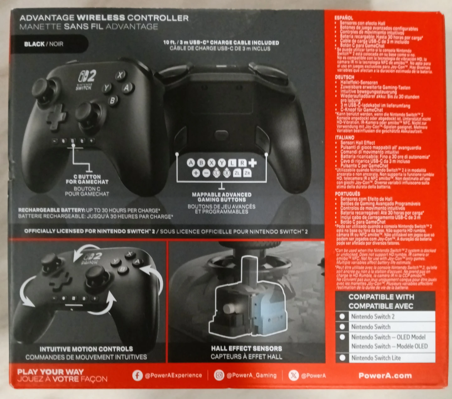 PowerA Advantage Wireless Controller for Nintendo Switch - photo 3