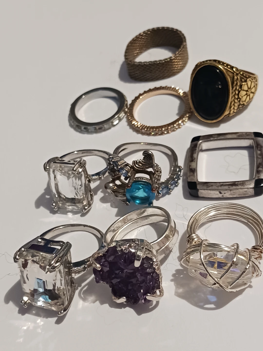 Lot of 10 Assorted Rings. Sizes 6, 7 ,8, 9. - photo 2