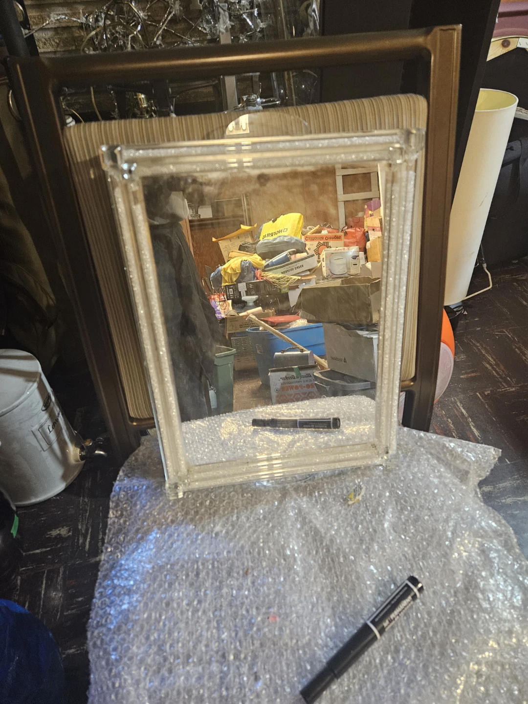 Decorative Mirror with Sparkly Frame - photo 2